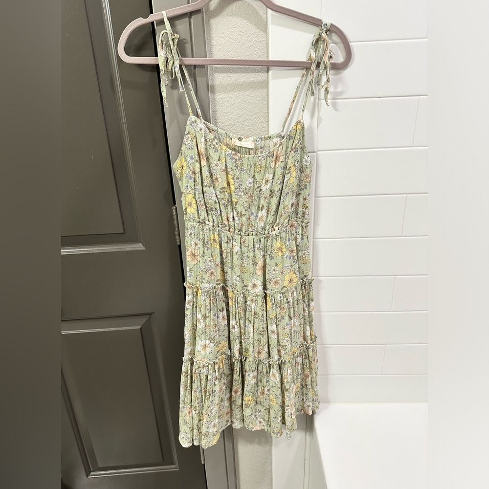 Altar'd State Dress with flowers, green, Large